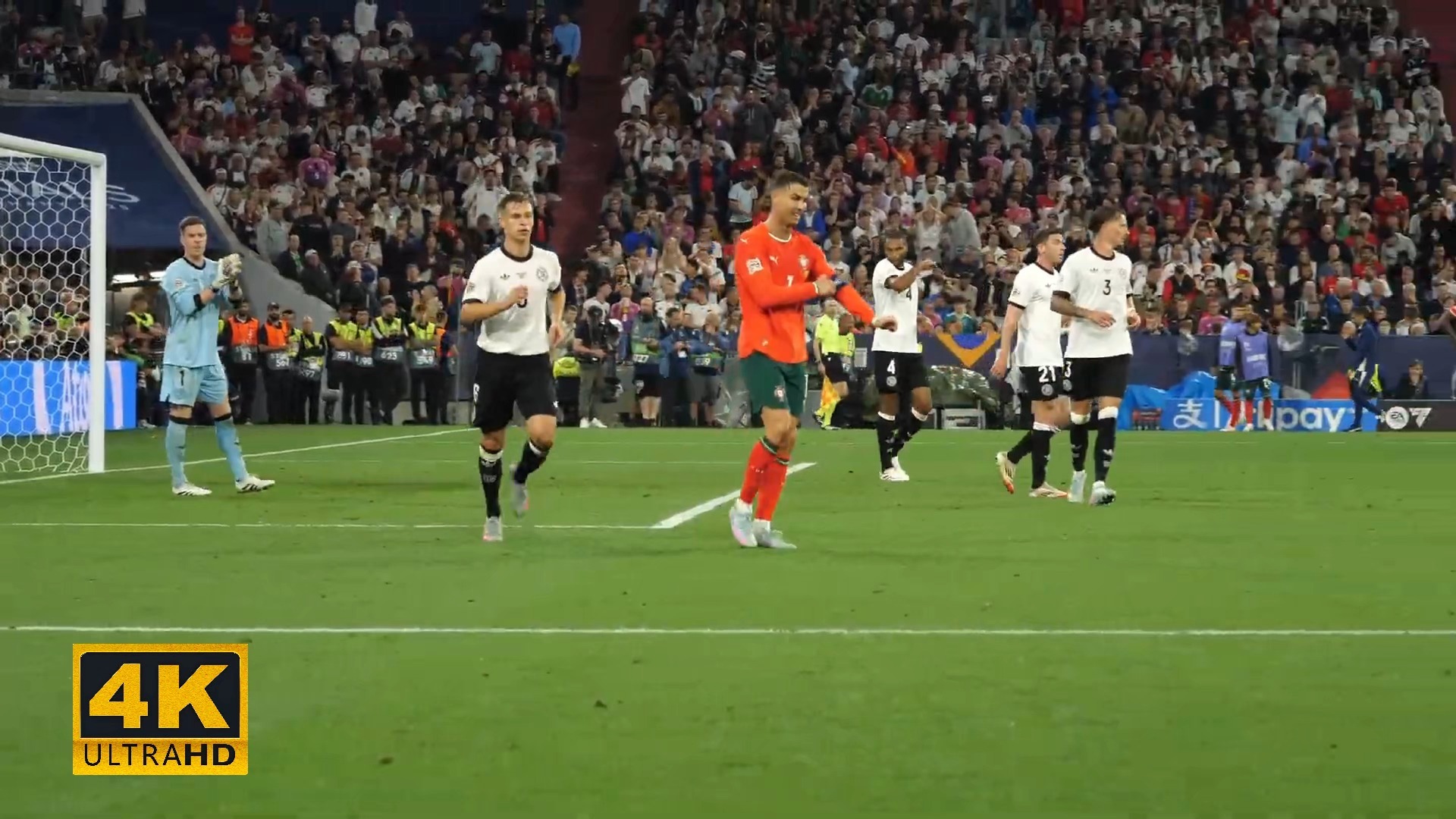 欧国联赛场上的精彩瞬间被打包回放